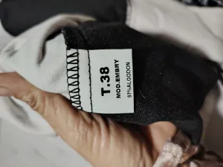 Vestido Terciopelo Negro y Azul