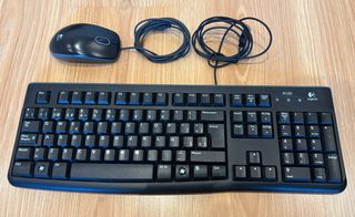 Teclado y Ratón Logitech K120 Negro