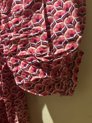 Vestido estampado mosaico amapolas