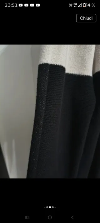 Abito Monari beige e nero