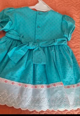 Vestido con bragua y capota Miranda ceremonia 2 añ