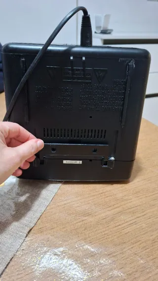 TV Portatile Vintage Roadstar Nera