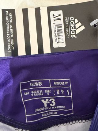 Camiseta Y-3 Real Madrid Morada Talla M