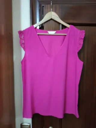 Camiseta manga corta Springfield, talla L