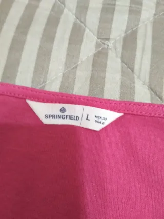 Camiseta manga corta Springfield, talla L