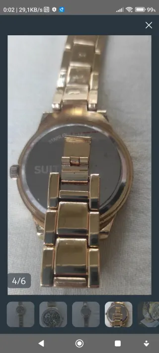 Reloj dorado leopardo - nuevo