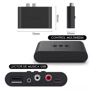 2 unidades Adaptador Receptor Audio Bluetooth NFC