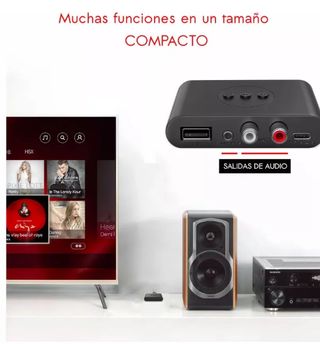 2 unidades Adaptador Receptor Audio Bluetooth NFC