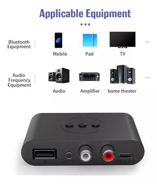 2 unidades Adaptador Receptor Audio Bluetooth NFC