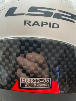 Casco LS2 FF353 Rapid Ghost + cardo spirit