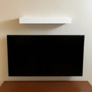 Estantería flotante con cajón