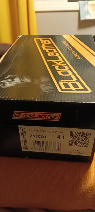 Zapatillas seguridad Black Leather Talla 41