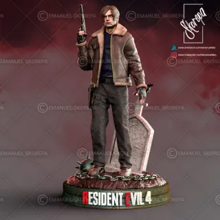 Figura León Kennedy Grace resident Evil 9 requiem