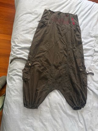 Pantalón bombacho Desigual Talla Única gris