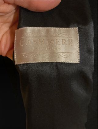 Cappotto donna in cashmere 100% nero