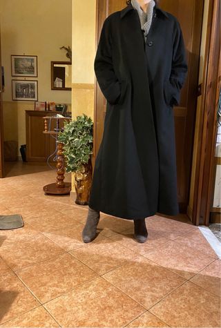 Cappotto donna in cashmere 100% nero
