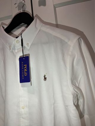 Camisa Polo Ralph Lauren Blanca nueva Talla M