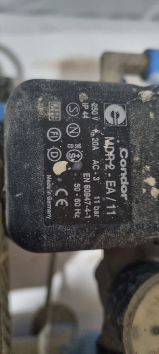 Compresor de aire azul