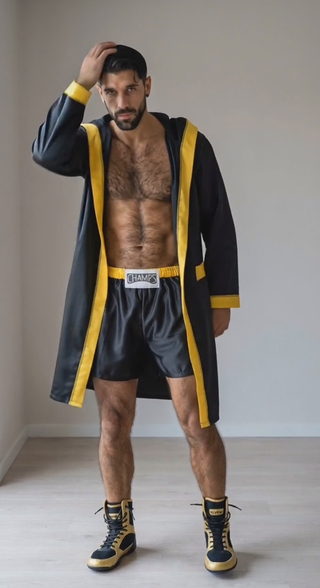 Bata boxeo con capucha + pantalón ring