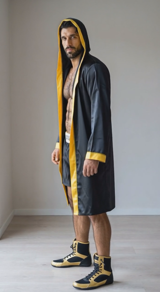 Bata boxeo con capucha + pantalón ring