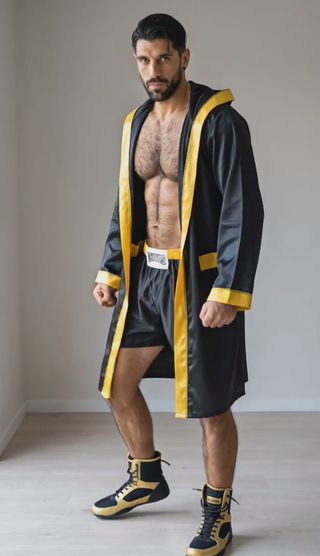 Bata boxeo con capucha + pantalón ring