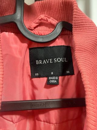 Chaqueta Bomber Rosa Talla M