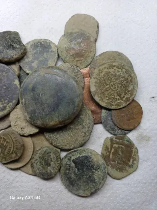 Lote de + 20 monedas antiguas varias épocas