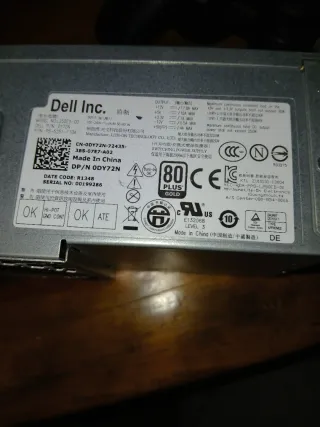 Fuente de alimentación Dell 250W con cable 6pines