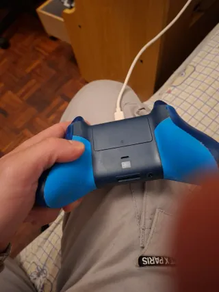 Mando Xbox Azul Transparente