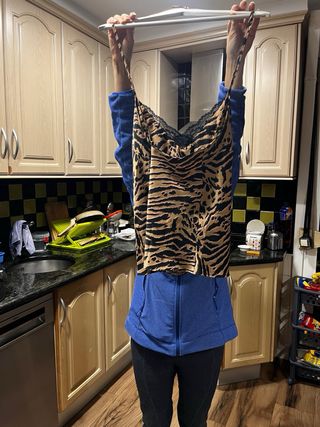 Blusa elegante estampado cebra T. M/L