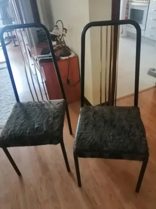 Mesa de cristal y 6 sillas