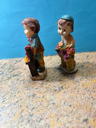 Conjunto Belén Niños Frutero y carnicero