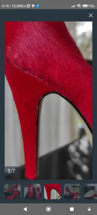 Zapatos de fiesta rojos talla 37