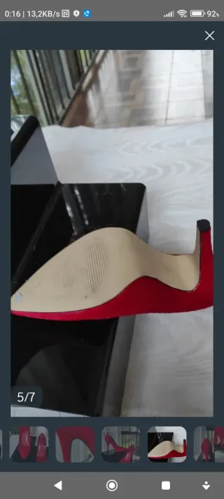 Zapatos de fiesta rojos talla 37