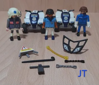 Playmobil Policía 3 Quads y Accesorios