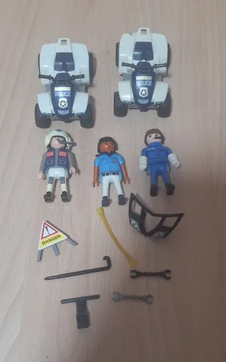Playmobil Policía 3 Quads y Accesorios