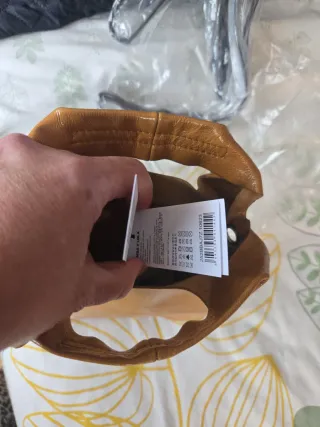 Bolso mini Paper Bimba y Lola piel caramelo.