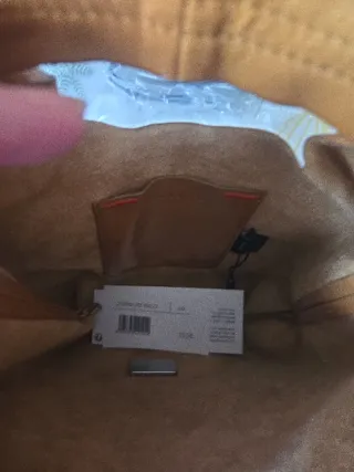 Bolso mini Paper Bimba y Lola piel caramelo.