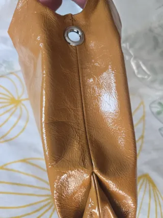 Bolso mini Paper Bimba y Lola piel caramelo.