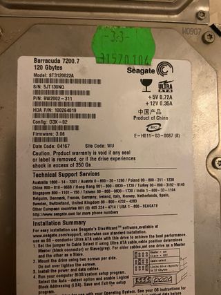 Lote Discos Duros HDD Seagate