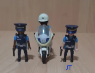 Playmobil Policía con Moto
