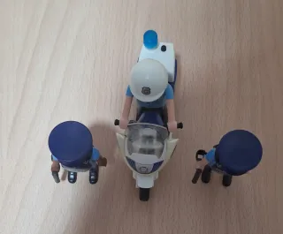 Playmobil Policía con Moto