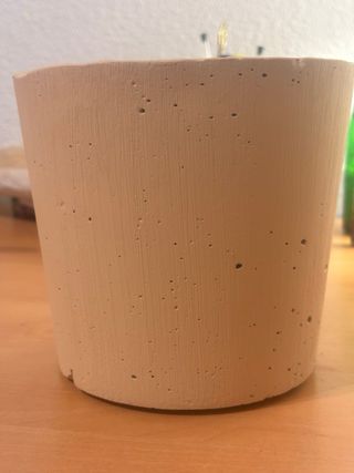 Maceta Cemento Gris Cálido