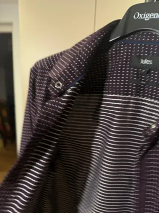 Camisa de hombre Jules azul y blanca