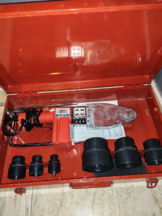 Termofusora PVC/PPR con accesorios