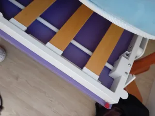 Mueble Cama Escritorio Plegable Morado