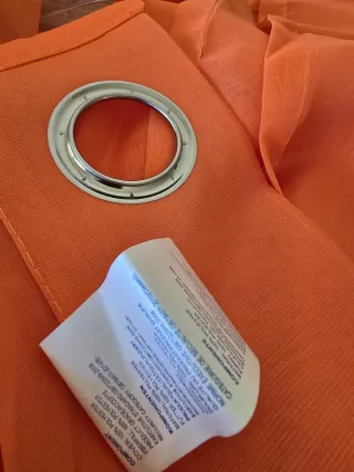 2 Cortinas Naranja MIULEE Poliéster 140×160