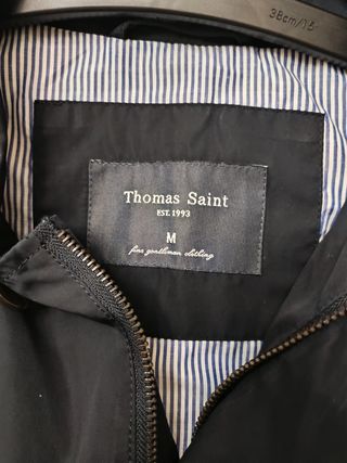 Chaqueta Thomas Saint Talla M Negra. Nueva