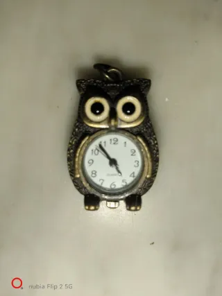 Ciondolo Orologio Donna Vintage Gufo