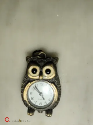 Ciondolo Orologio Donna Vintage Gufo